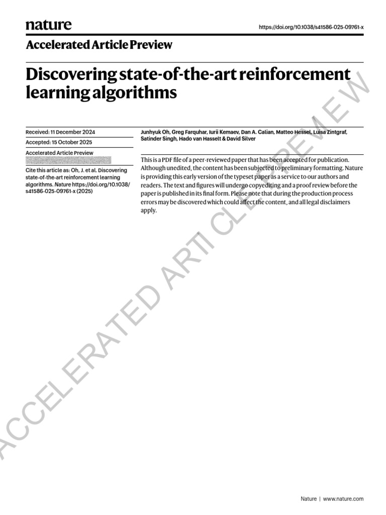 Discovering Advanced RL Algorithms | PDF | Artificial Intelligence ...