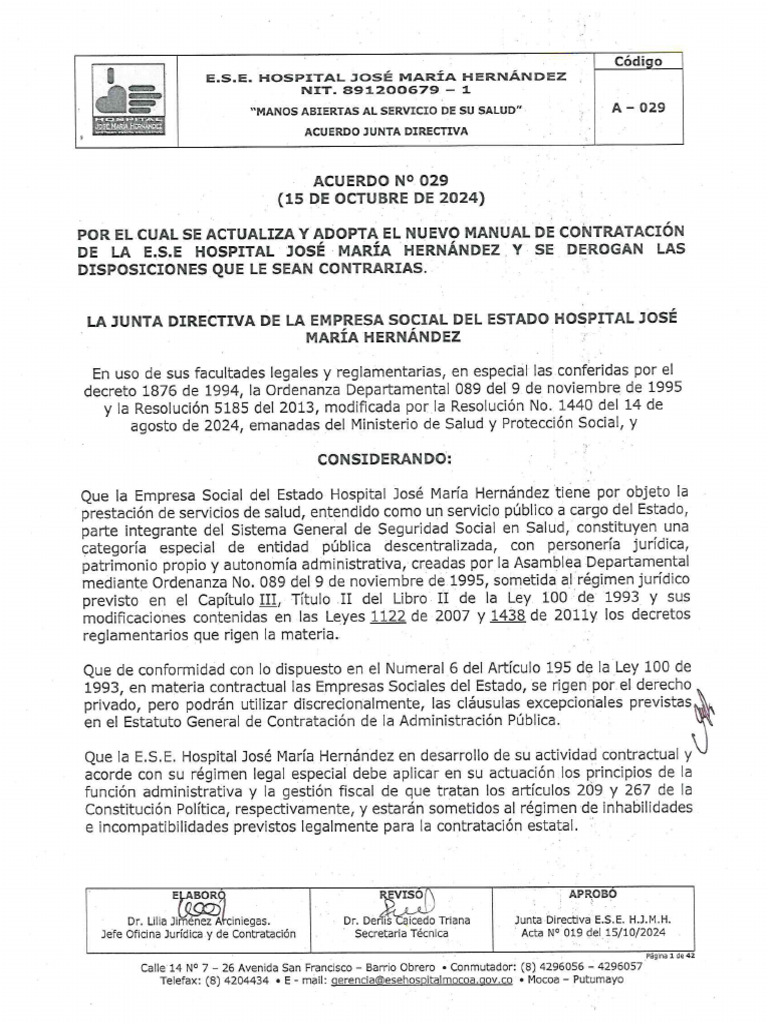 Acuerdo 029 Del 17-10-2024 (1) . | PDF