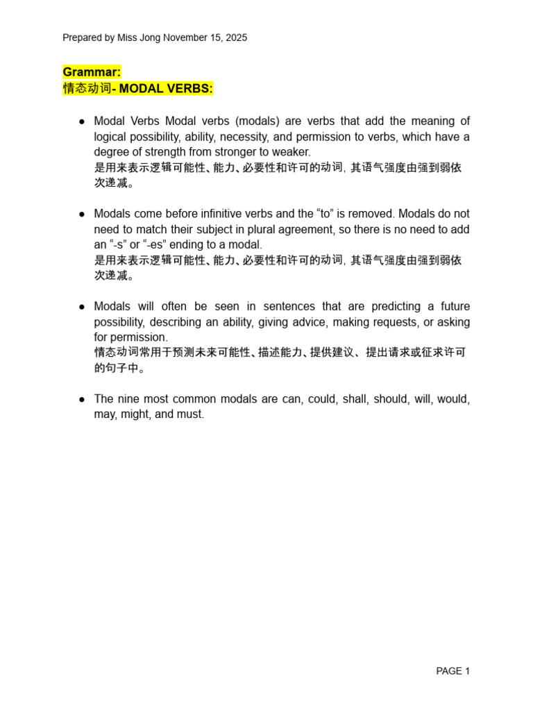 English 15 November 2025 | PDF | Verb | Linguistics