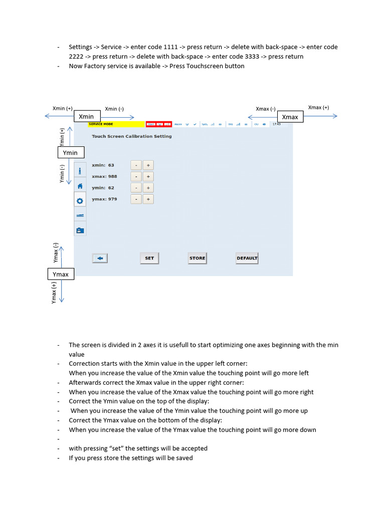 Touchscreen Calibration Guide | PDF