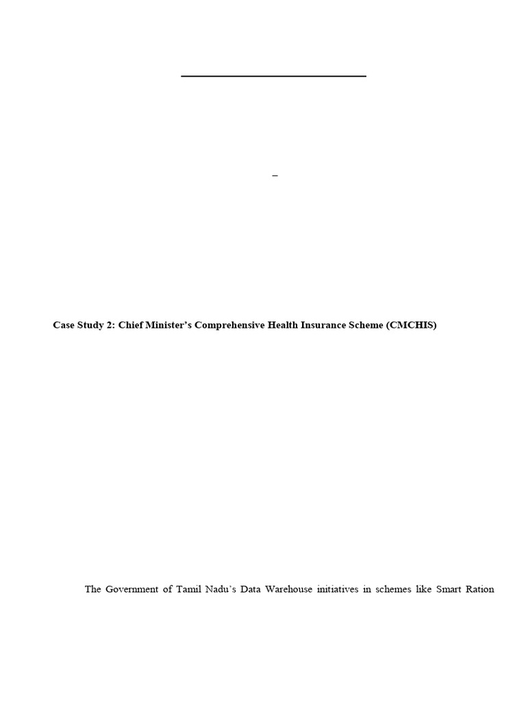 Tamil Nadu Data Warehouse Case Studies | PDF | Data Warehouse | Databases