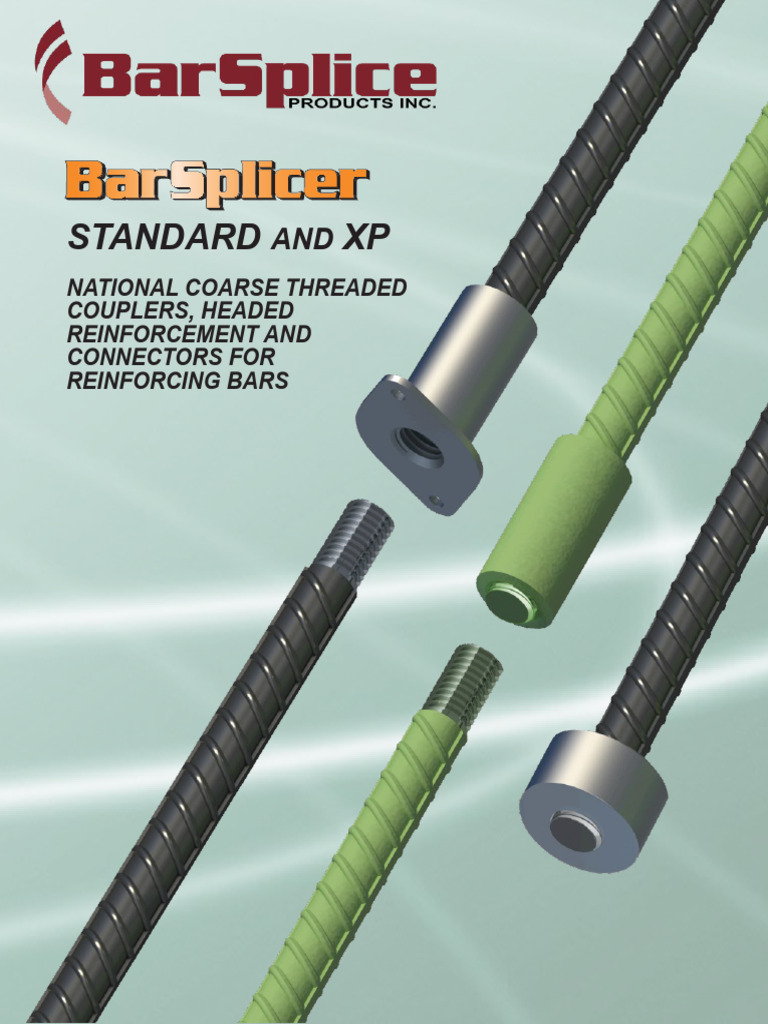 Coarse Threaded Couplers for Rebar Splicing | PDF | Materials | Civil ...