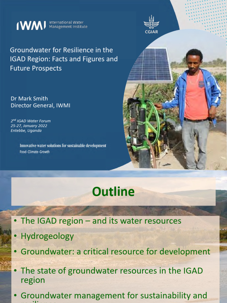 Groundwater Resilience in IGAD Region | PDF | Groundwater | Aquatic Ecology