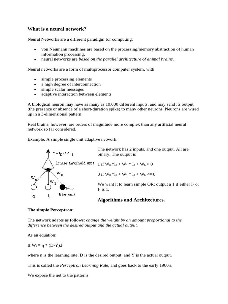 Understanding Neural Networks Basics | PDF | Computing | Computational ...