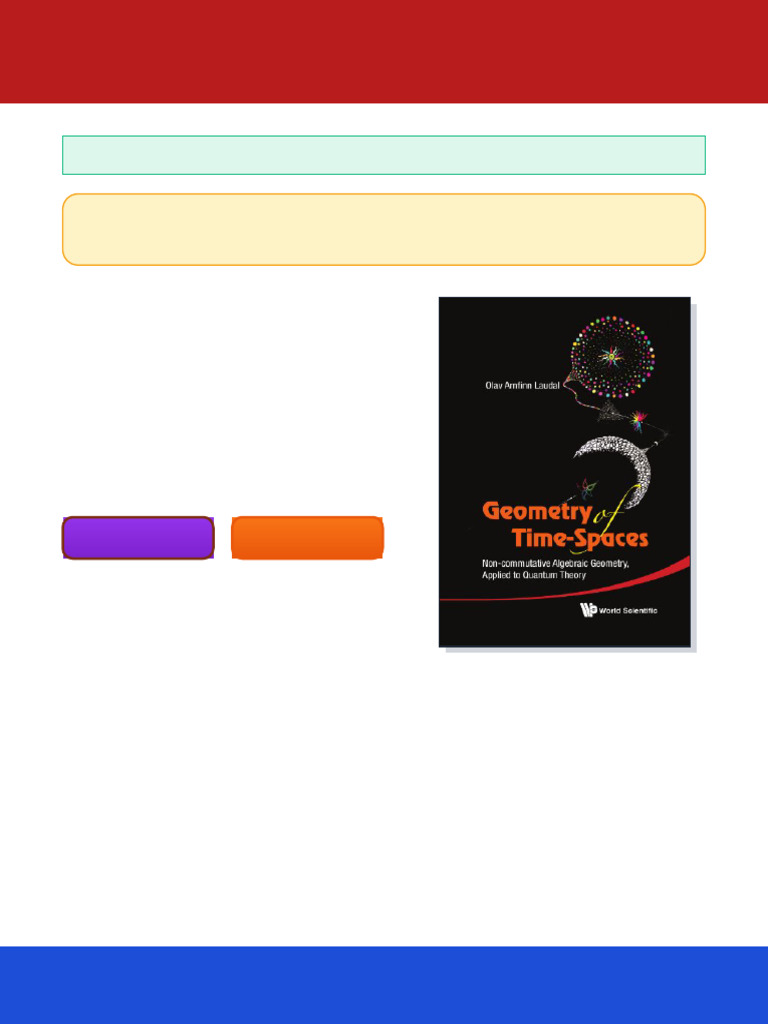 Geometry of Time Spaces Non Commutative Algebraic Geometry Applied To ...