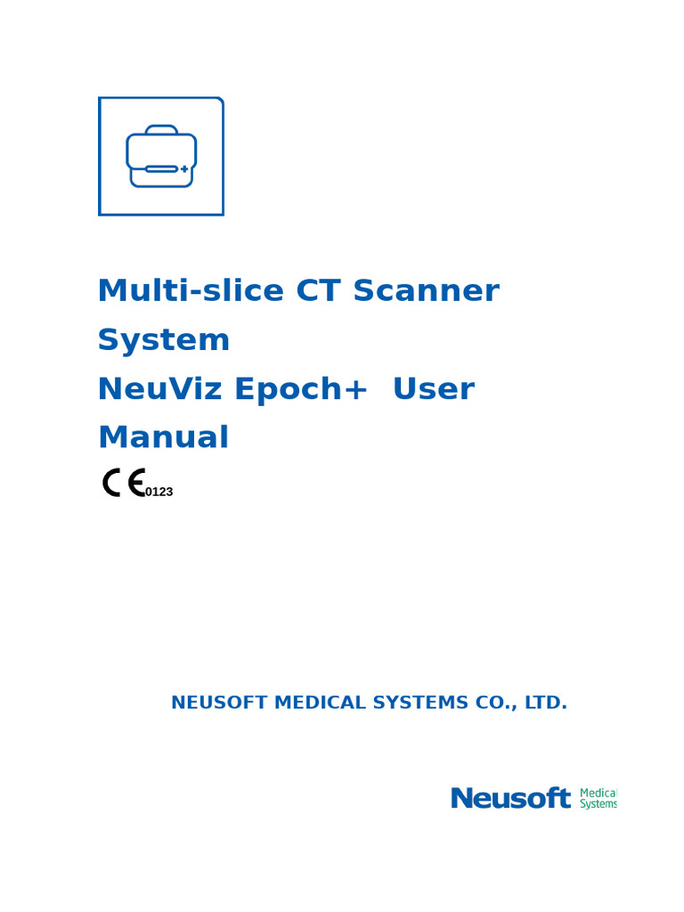 NeuViz Epoch+ CT User Manual Guide | PDF | Electromagnetic ...