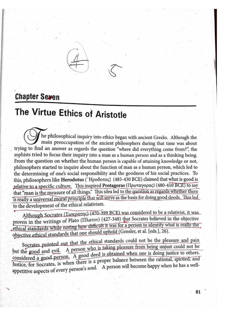 The Virtue Ethics of Aristotle | PDF