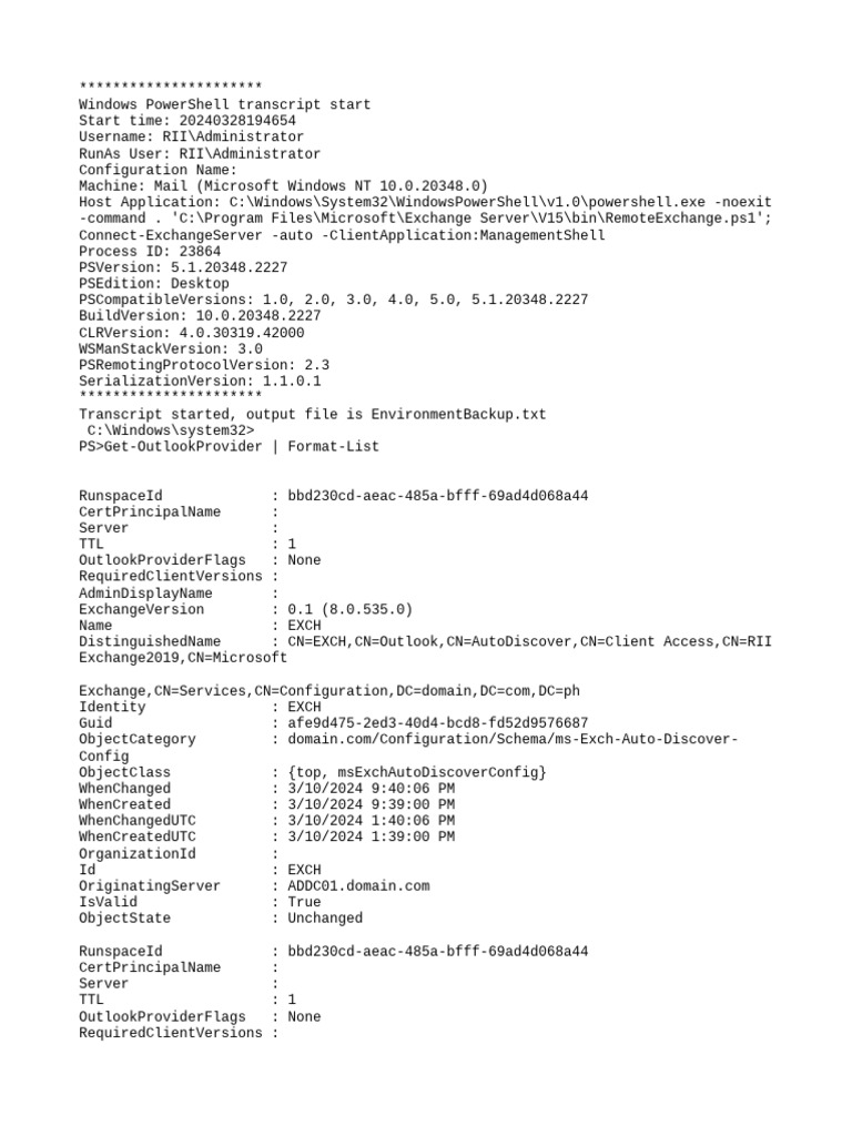 Logs | PDF | Microsoft Exchange Server | Software