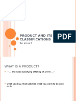 Product and Its Classifications