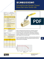 VP506P 12 03 Parker Brass Ball Valve