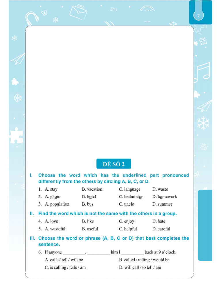 ĐỀ 2 - LỚP 5 - 6 | PDF
