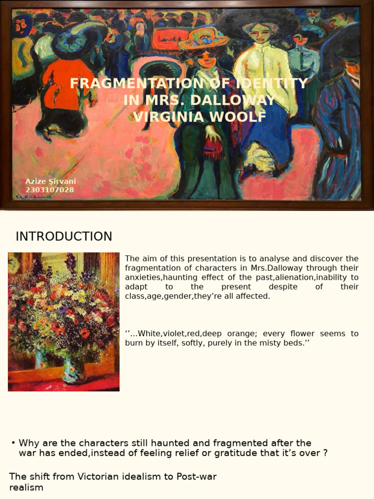 Identity Fragmentation in Mrs. Dalloway | PDF | Mrs Dalloway | Psychology