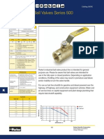 VV500P 6 04 Parker Brass Ball Valve