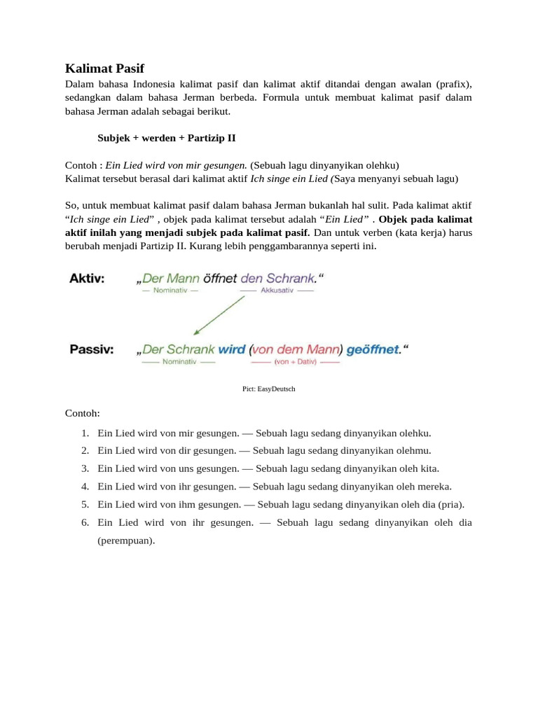 Kalimat Pasif | PDF
