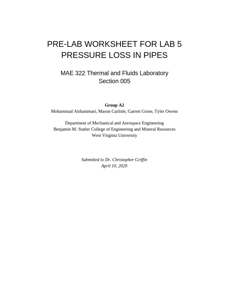 Pre-Lab for Lab 5 - Group A2 | PDF