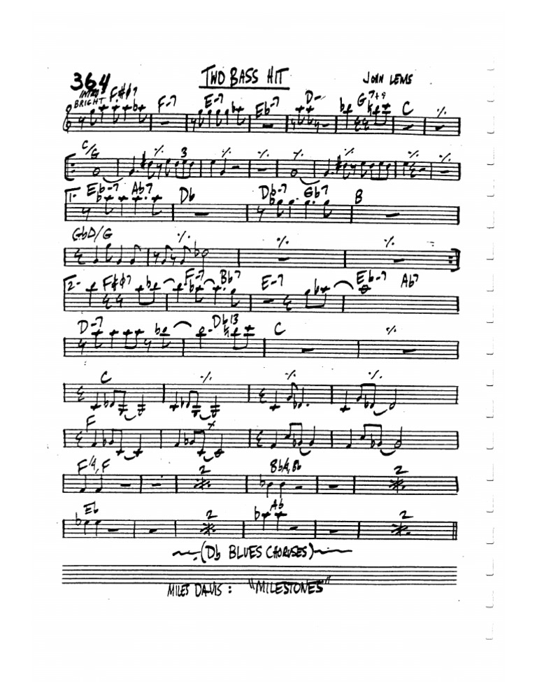 Two Bass Hit | PDF