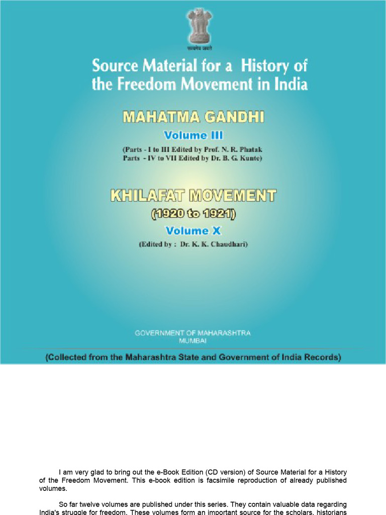 History of India's Freedom Movement e-Book | PDF | Mahatma Gandhi ...