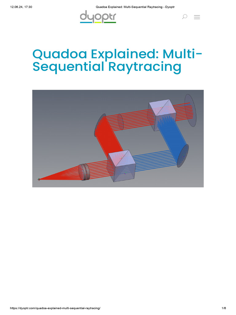 Quadoa: Multi-Sequential Raytracing Explained | PDF | Optics ...
