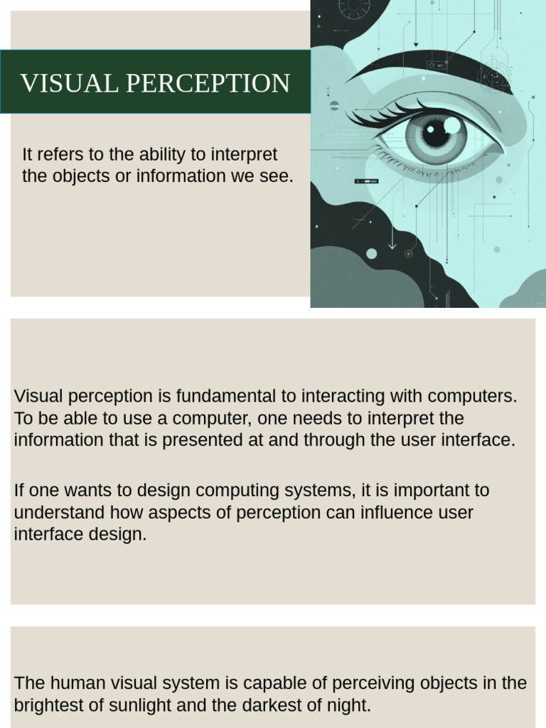 Visual Perception.pptm | PDF | Perception | Neuroscience