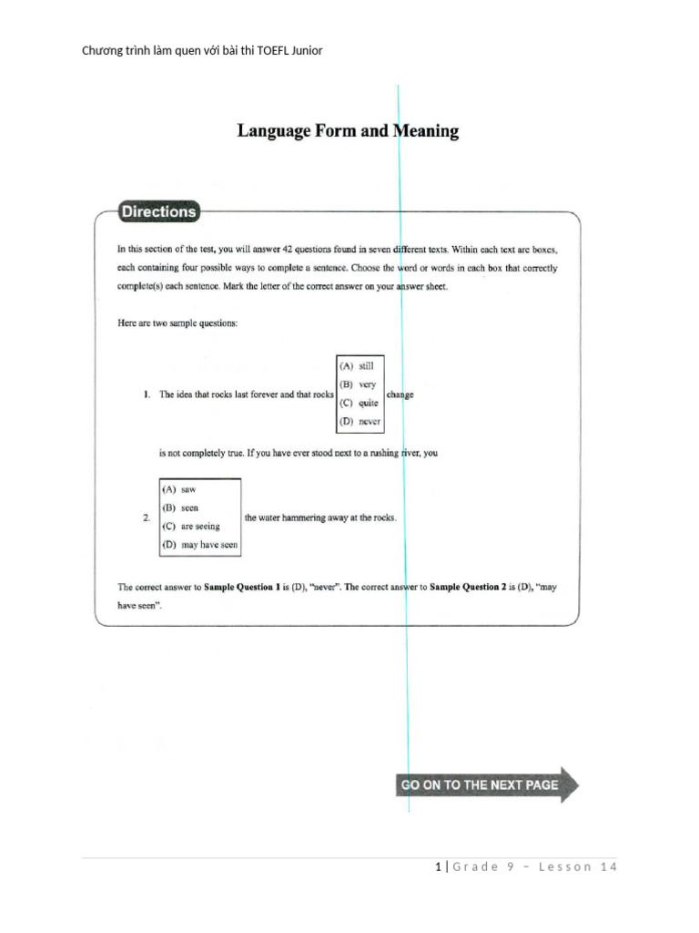 Handout Lesson 14 - Students | PDF