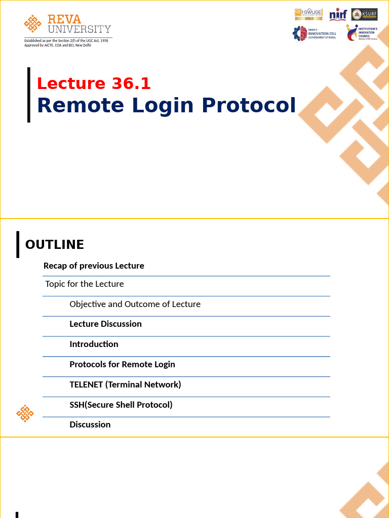 Remote Login Protocols: Telnet & SSH | PDF | Secure Shell | File ...