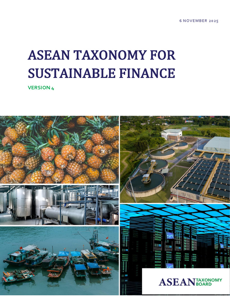 ASEAN Sustainable Finance Taxonomy V4 | PDF | Asian Development Bank ...