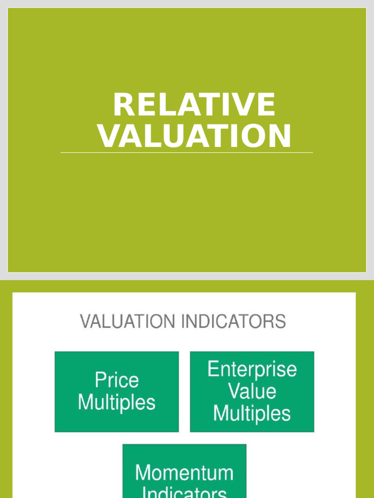 Relative Valuation | PDF