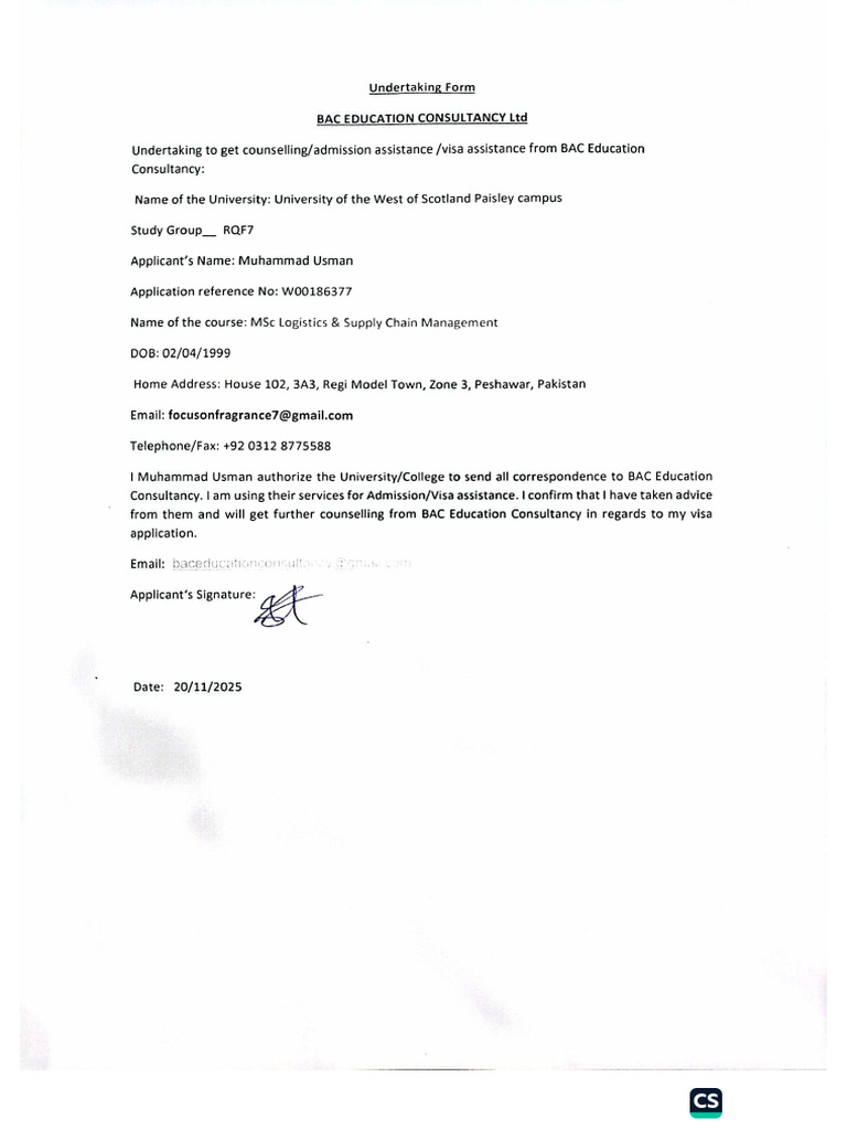Undertaking | PDF