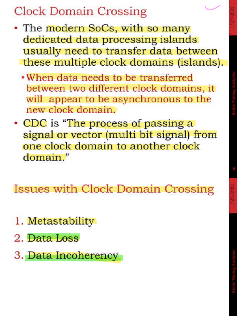 Understanding Clock Domains and Metastability | PDF