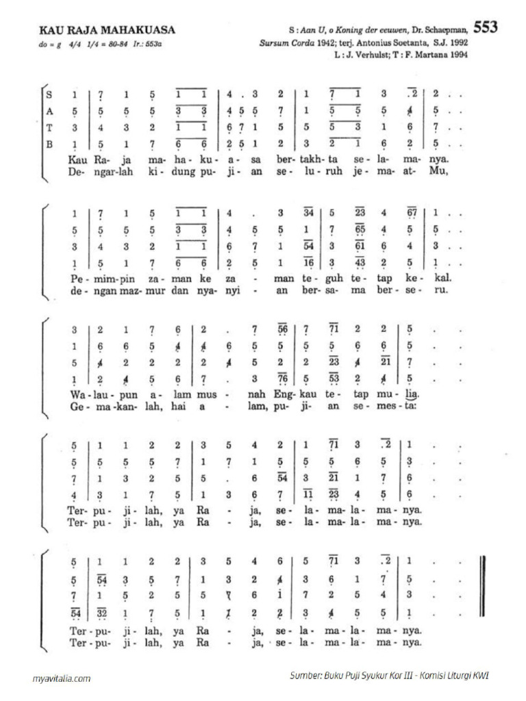 PS 553 - Kau Raja Mahakuasa | PDF