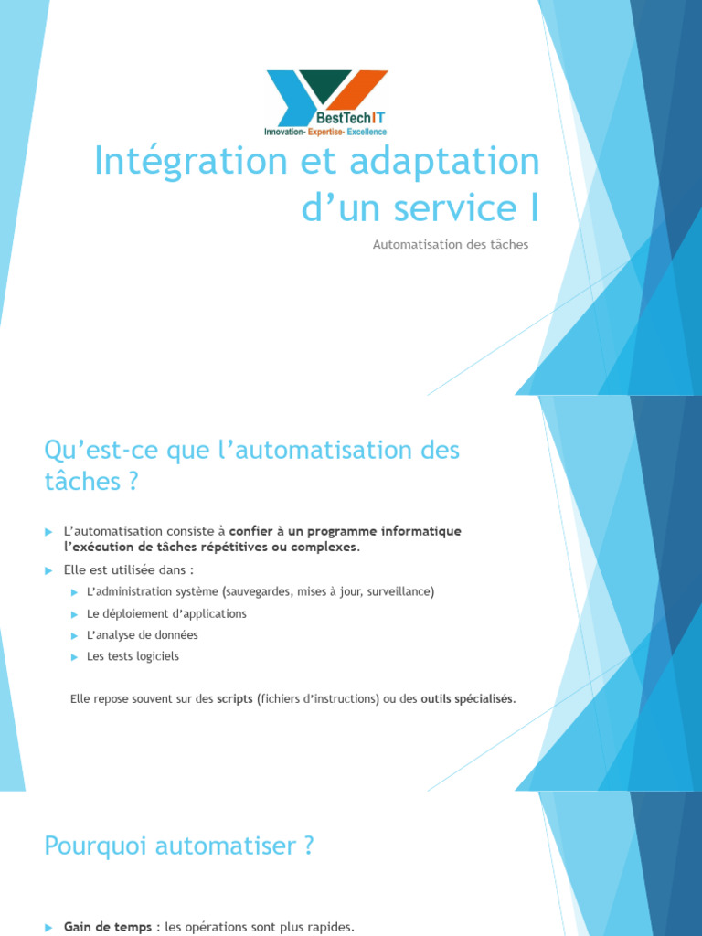 Automatisation des Tâches avec Scripts | PDF | Structure de contrôle ...