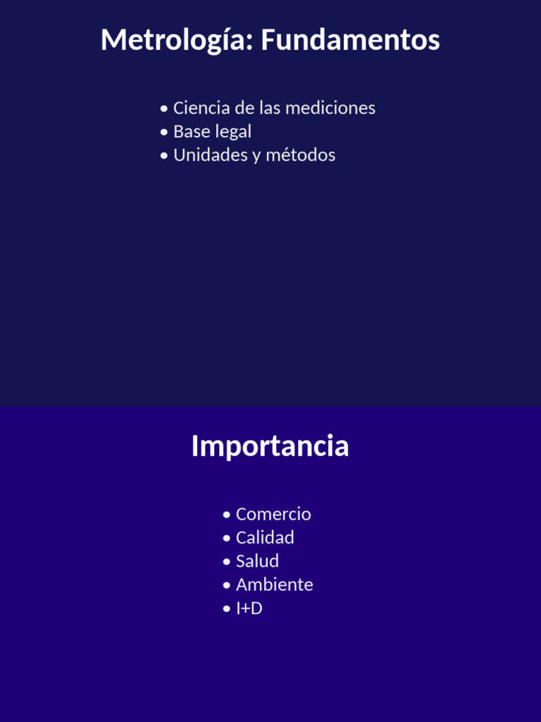 Fundamentos de Metrología y Medición | PDF | Metrología | Cantidad