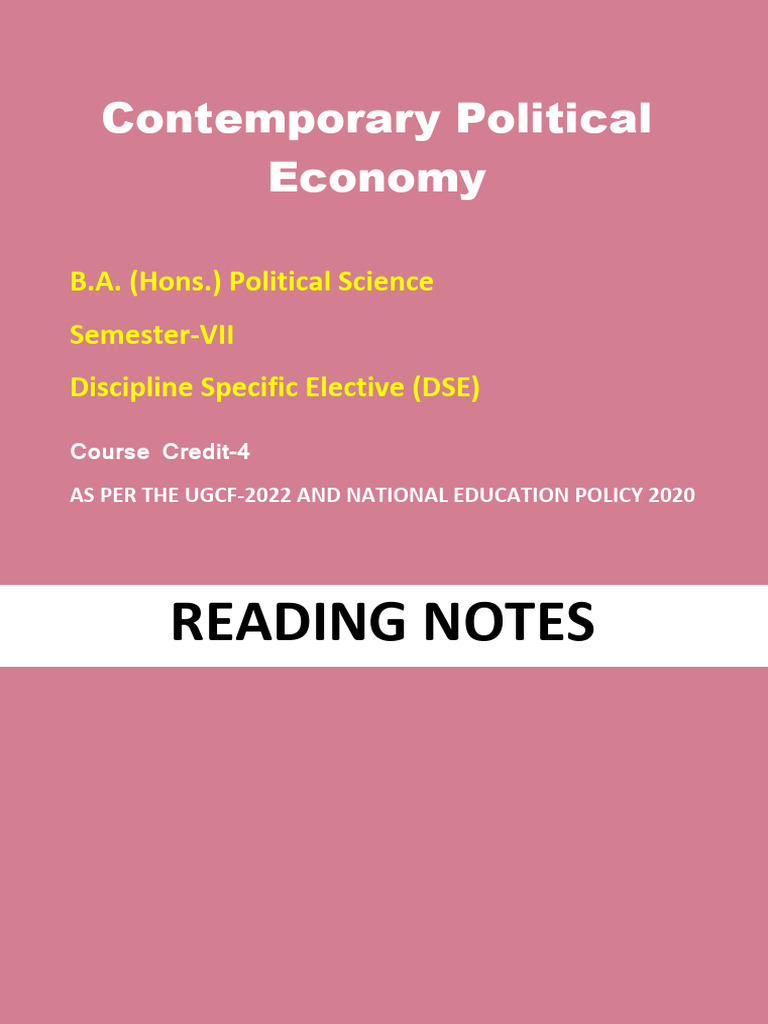 Approaches to Political Economy Overview | PDF | Neoliberalism | Liberalism
