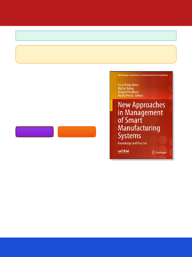 New Approaches in Management of Smart Manufacturing Systems Knowledge ...