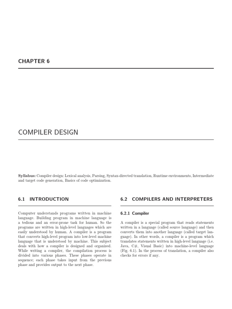 Compiler Design | PDF | Parsing | Compiler
