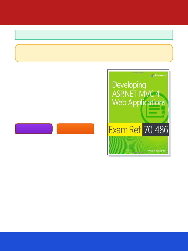 Exam Ref 70 486 Developing ASP NET MVC 4 Web Applications William ...