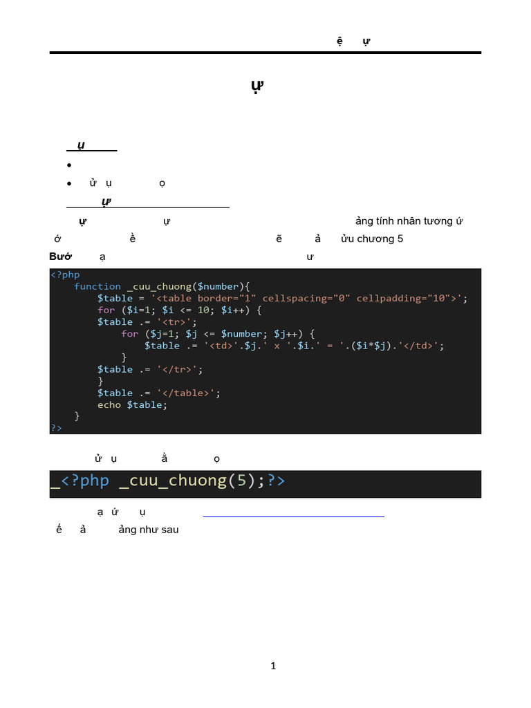 PHP Labguide 06 Hàm | PDF
