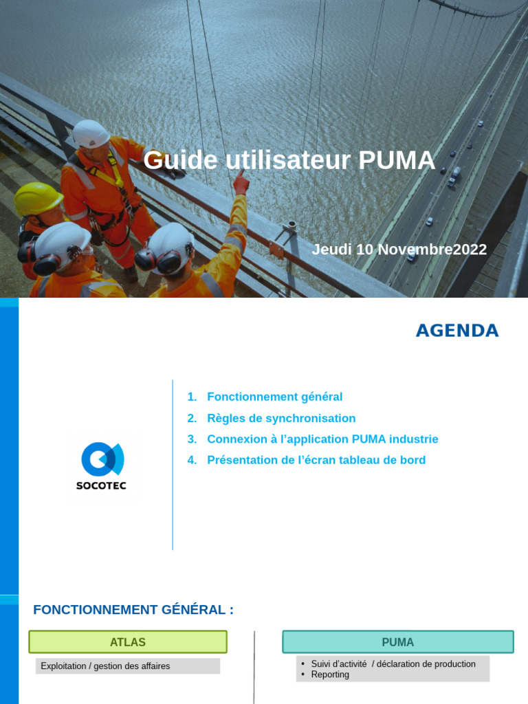 Guide utilisateur de l'application PUMA | PDF