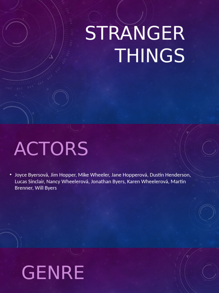 Stranger Things: Season 1 Overview | PDF