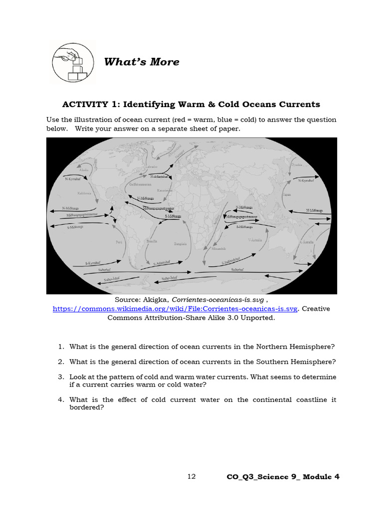 Ocean Currents: Warm vs. Cold Analysis | PDF
