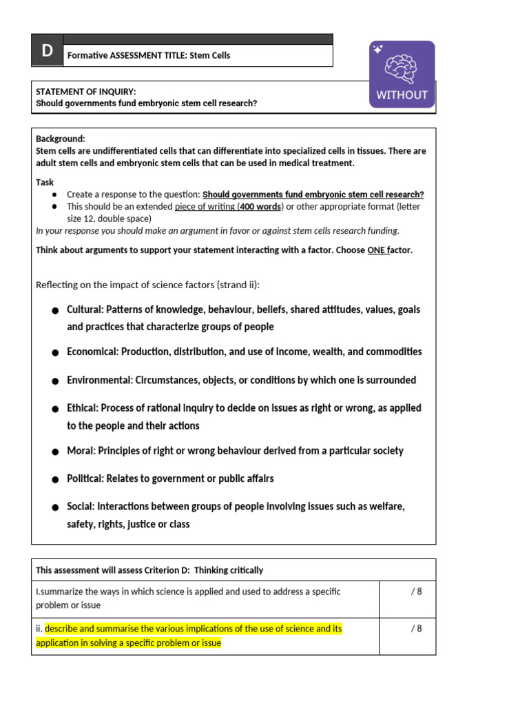 Government Funding for Stem Cell Research | PDF | Stem Cell | Science