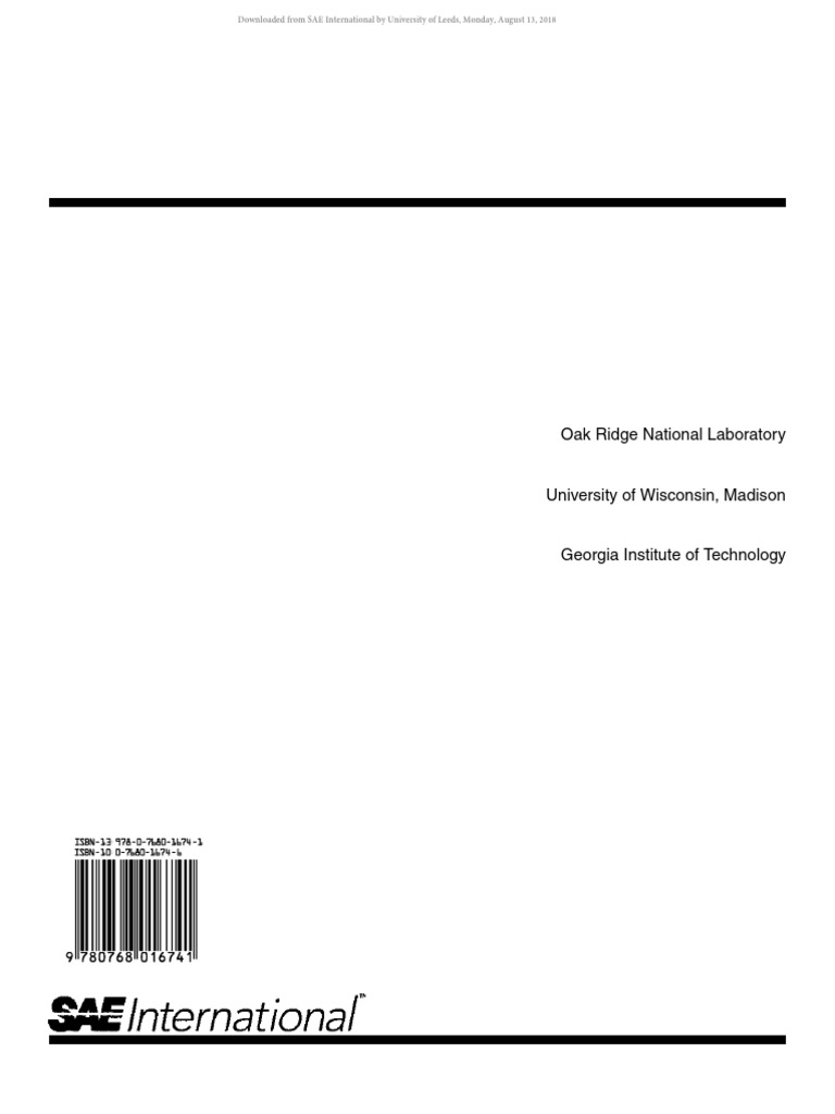 Sae Technical Paper Series: Kalyana Chakravarthy, Joanna Mcfarlane and ...