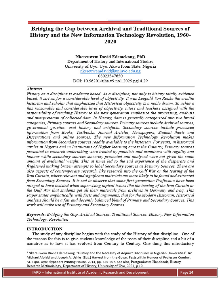 Bridging the Gap Between 14-29 | PDF | Archive | Plagiarism