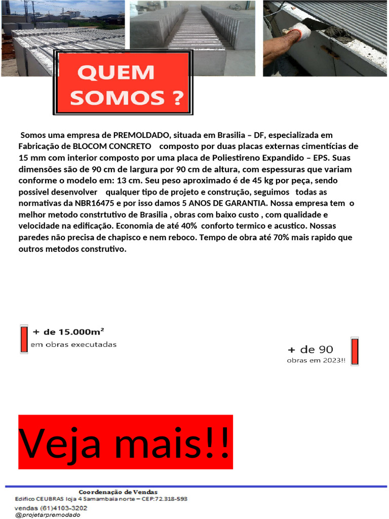 Blocom Concreto: Construção Rápida e Eficiente | PDF | Orçamento