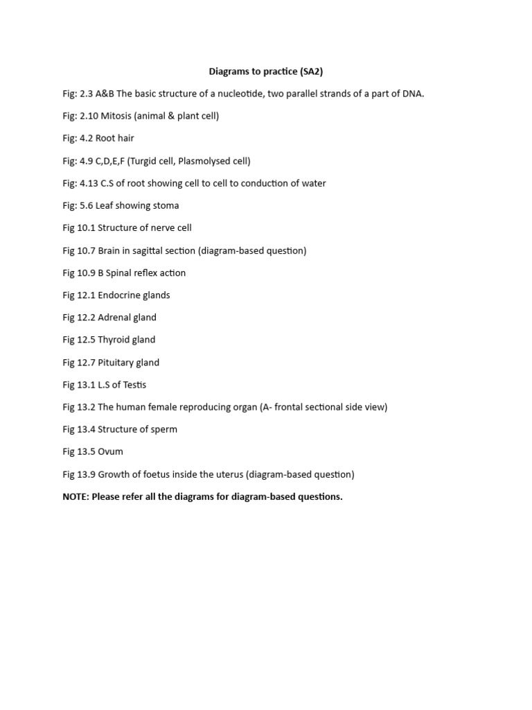 Diagrams Sa-2 Grade 10 | PDF