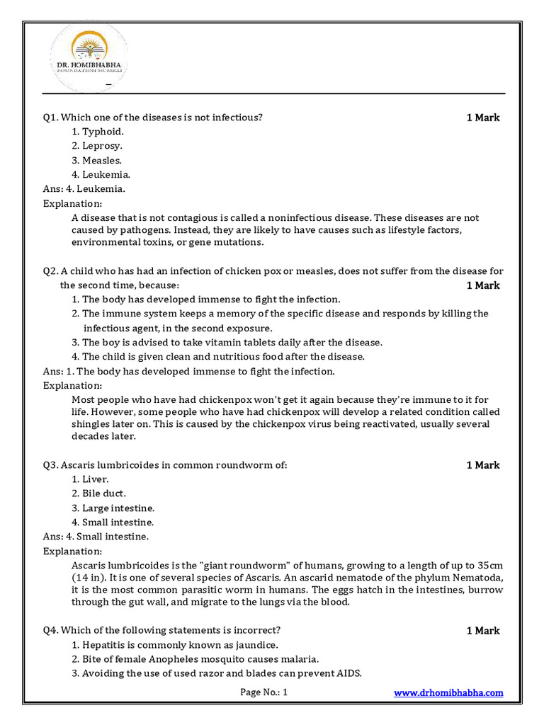 Std 9 Science: Why Do We Fall Ill? | PDF | Infection | Malaria