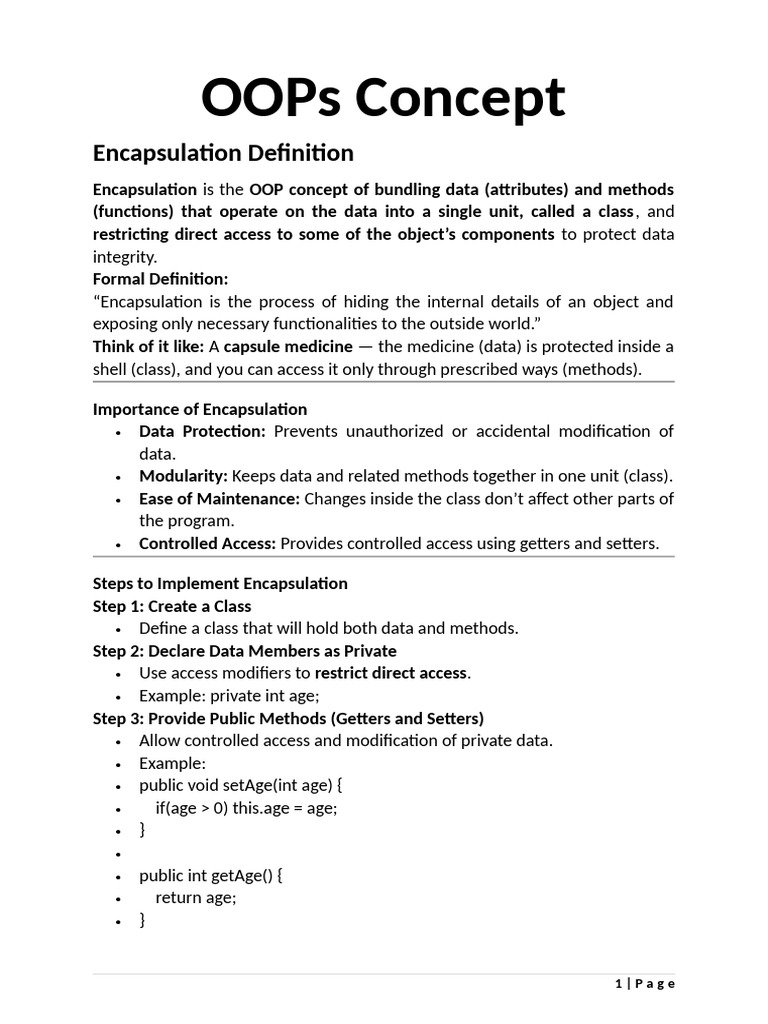 Understanding OOP Concepts: Encapsulation, Inheritance, Polymorphism ...
