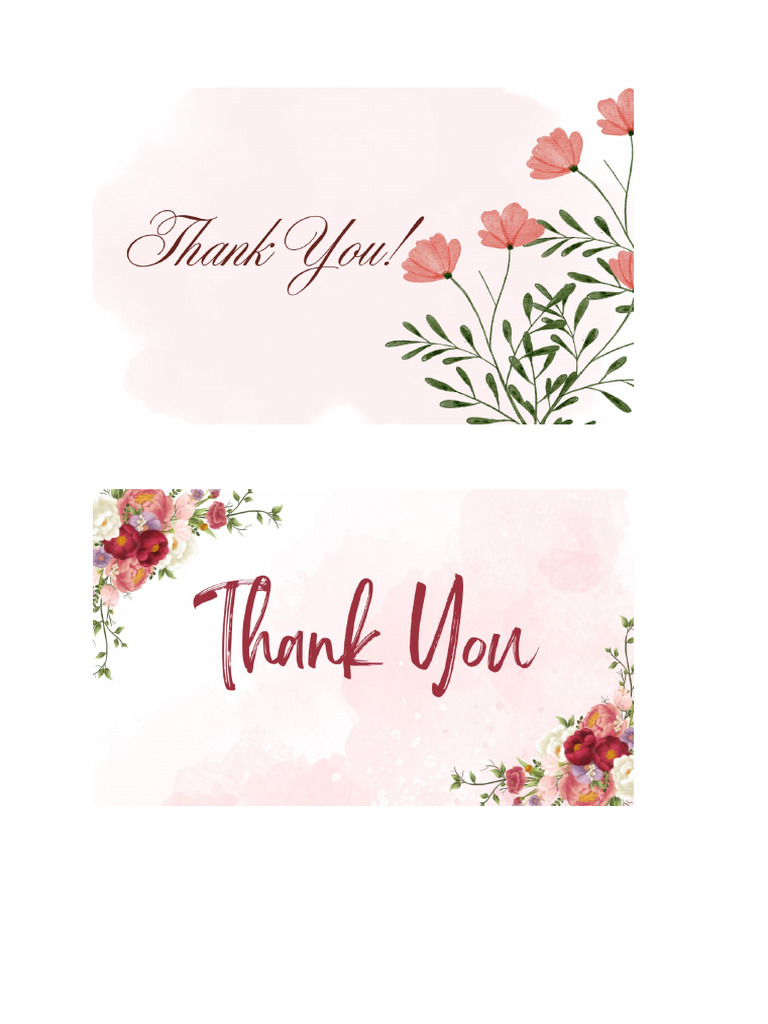 Thankyou Card | PDF