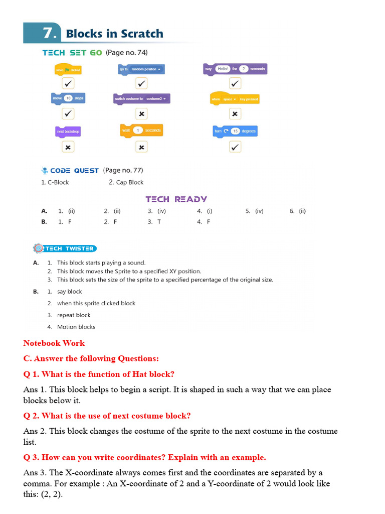 Understanding Scratch Programming Blocks | PDF