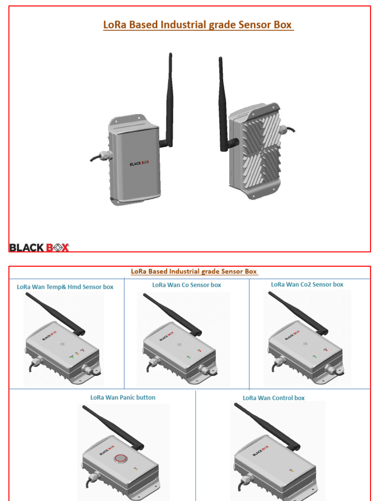 LoRa Industrial Sensor Box Specifications | PDF | Power Supply ...